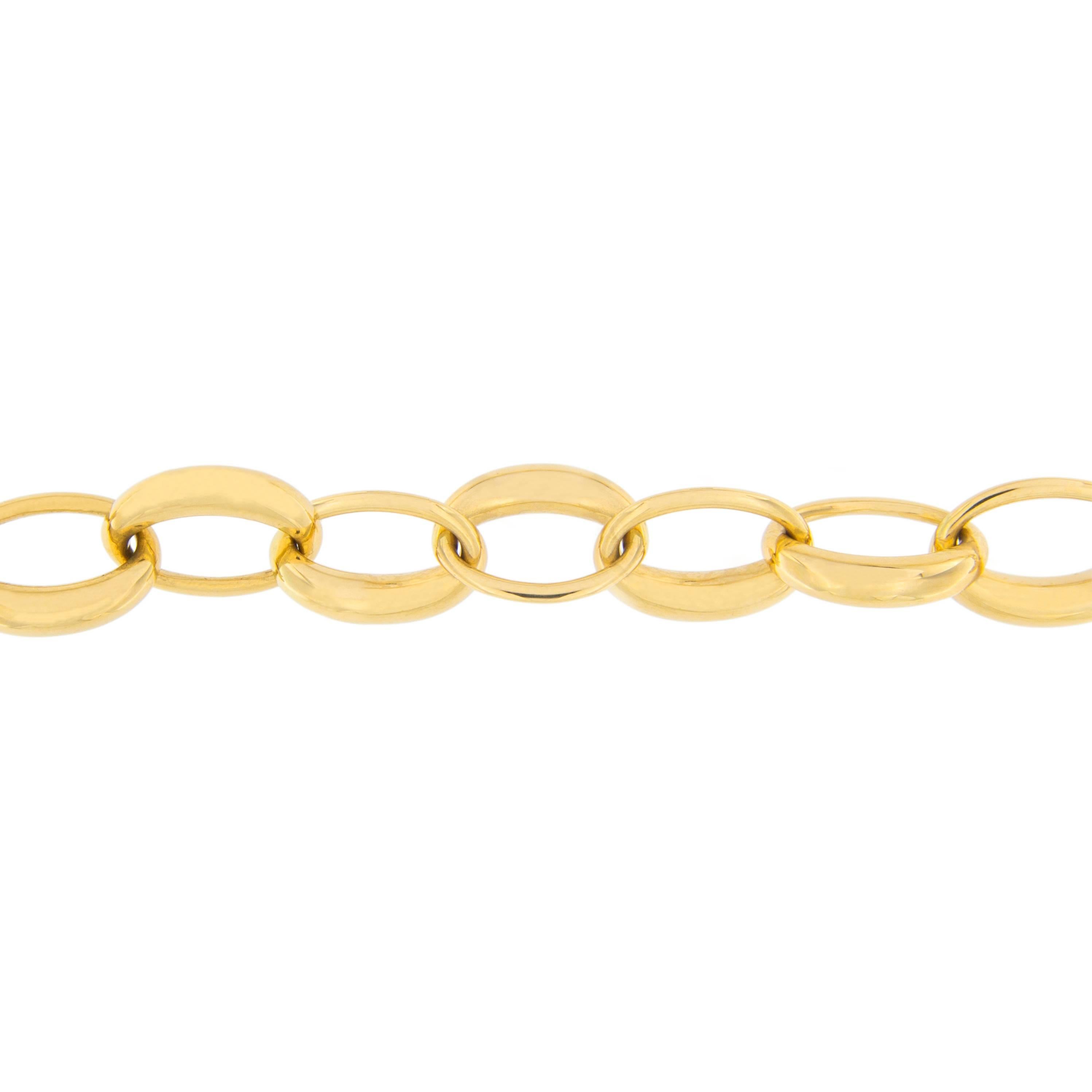 Alex Jona 18 Karat Yellow Gold Link Chain Bracelet 1