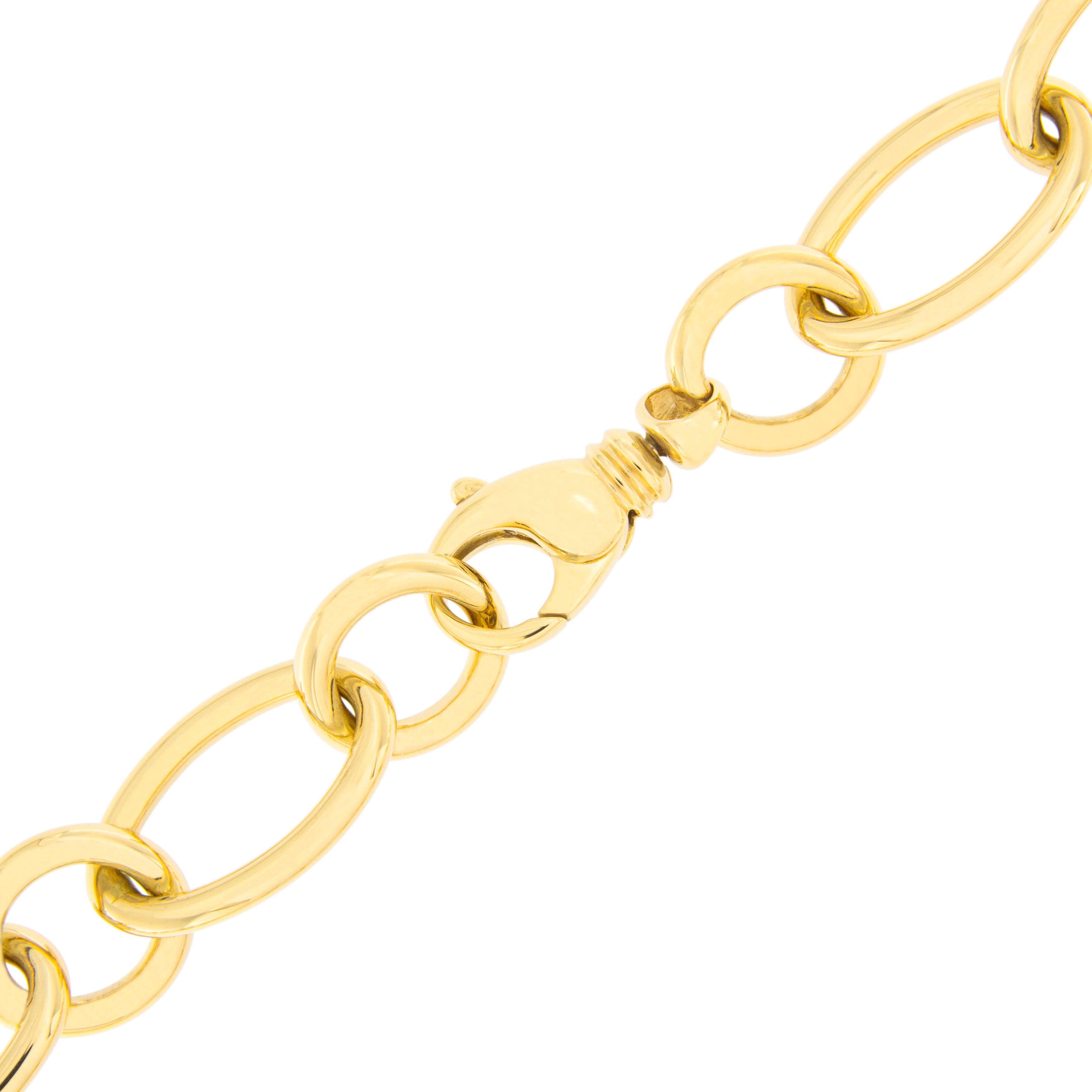 Jona 18 Karat Yellow Gold Link Chain Bracelet 1