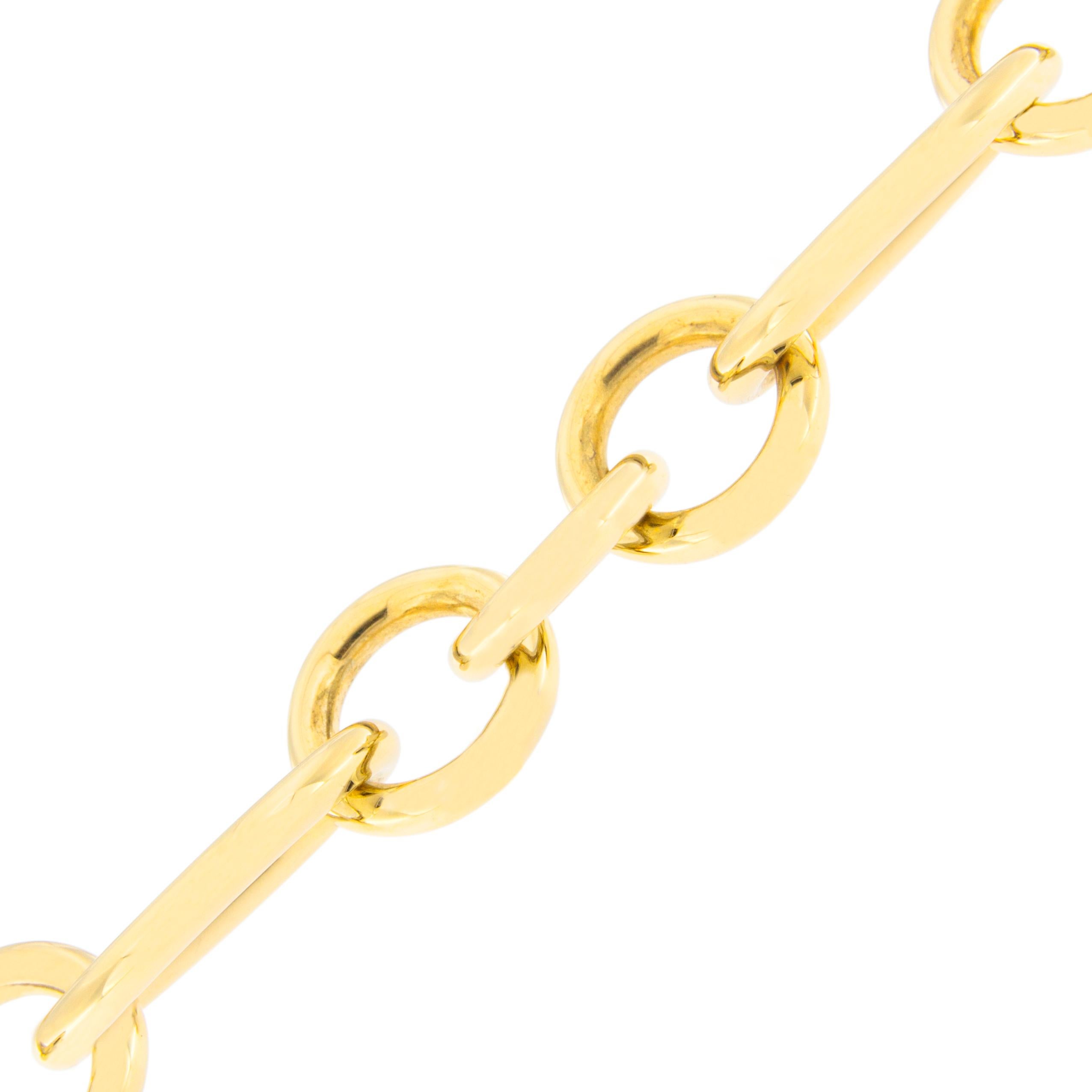 Alex Jona 18 Karat Yellow Gold Link Chain Bracelet 2