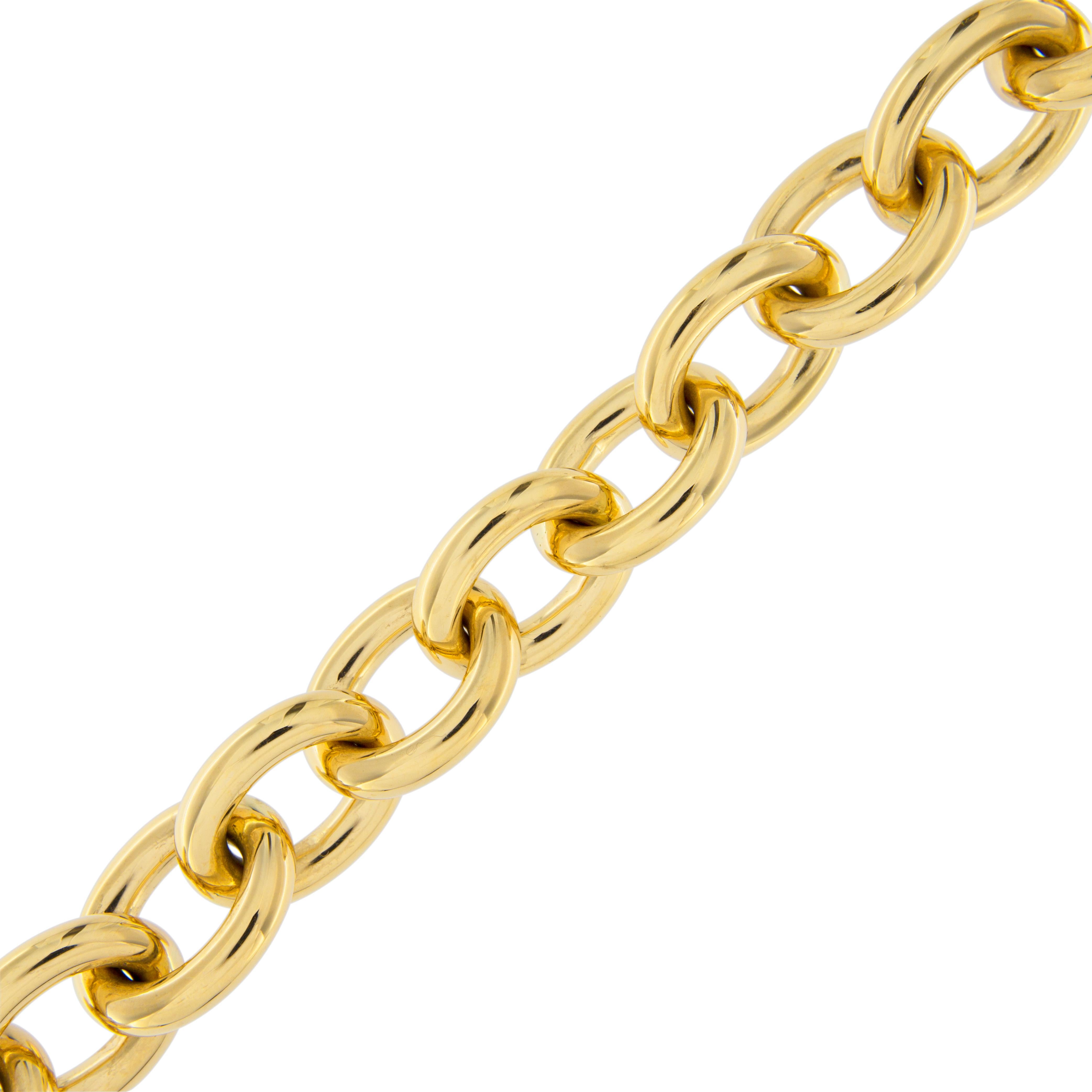 Jona 18 Karat Yellow Gold Link Chain Bracelet 3