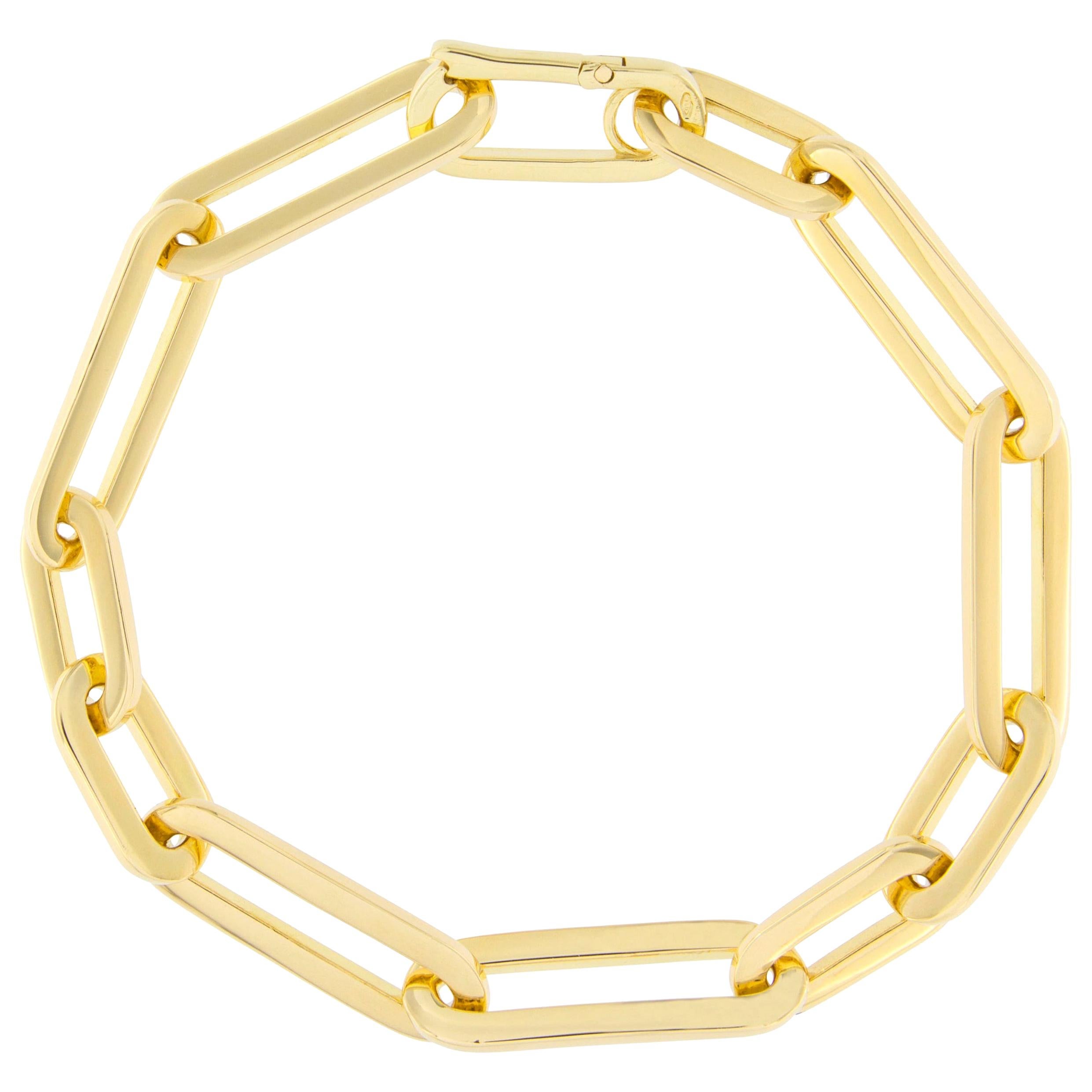 Jona 18 Karat Yellow Gold Link Chain Bracelet