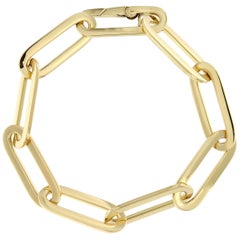 Alex Jona 18 Karat Yellow Gold Link Chain Bracelet