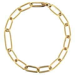 Jona 18 Karat Yellow Gold Link Chain Bracelet Jona 18 Karat Yellow Gold Link Chain Bracelet