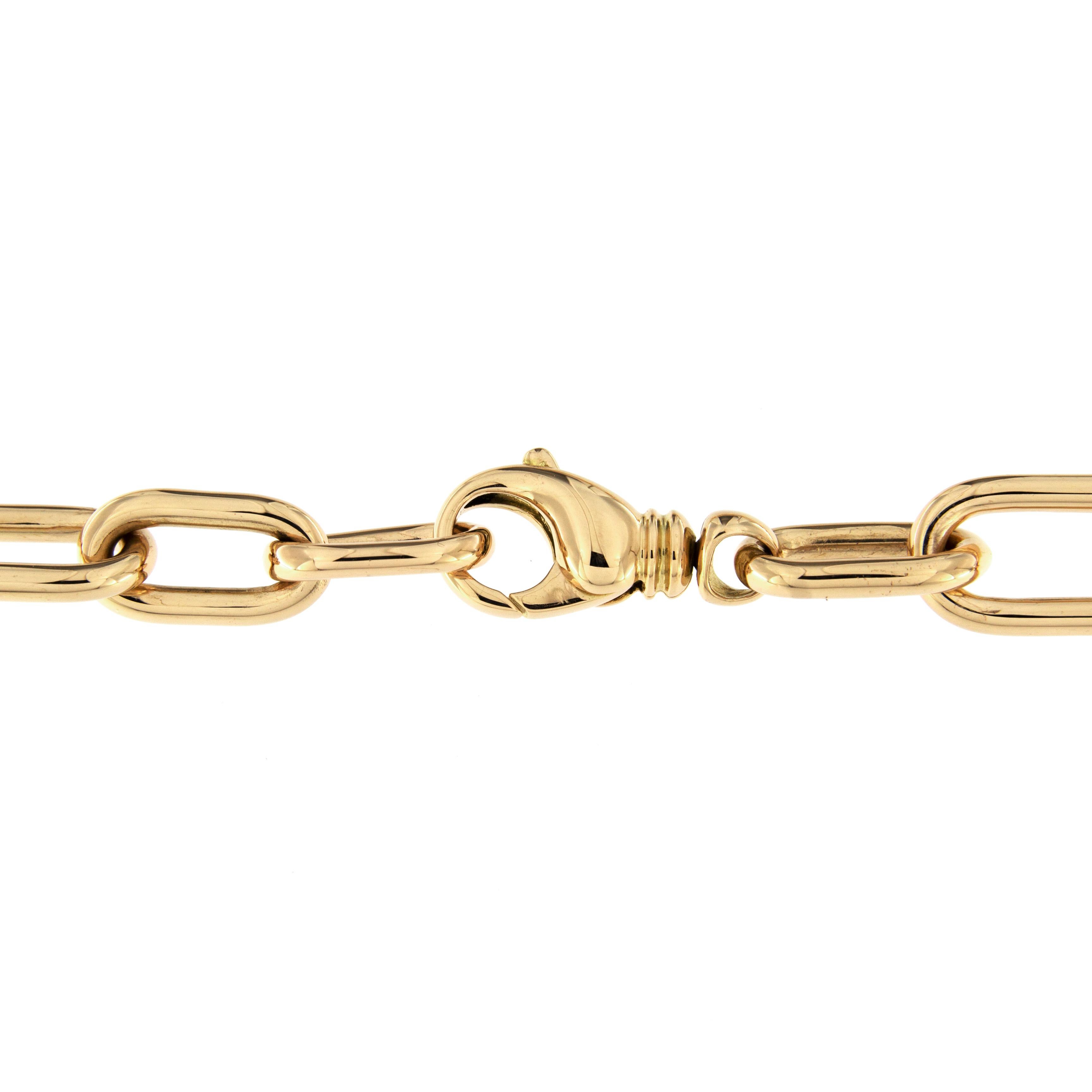 Alex Jona 18 Karat Yellow Gold Link Chain Necklace For Sale 1