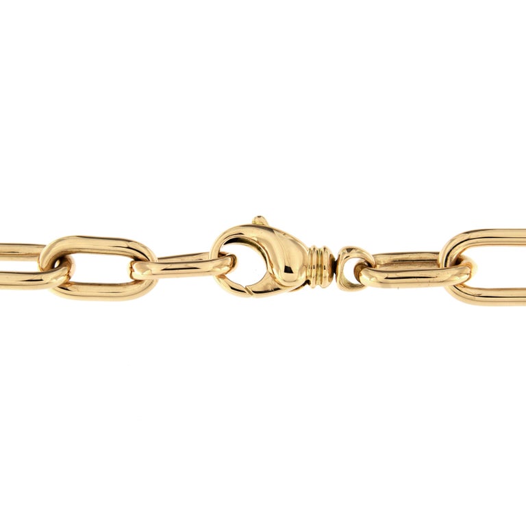 Alex Jona 18 Karat Yellow Gold Link Chain Necklace For Sale 2