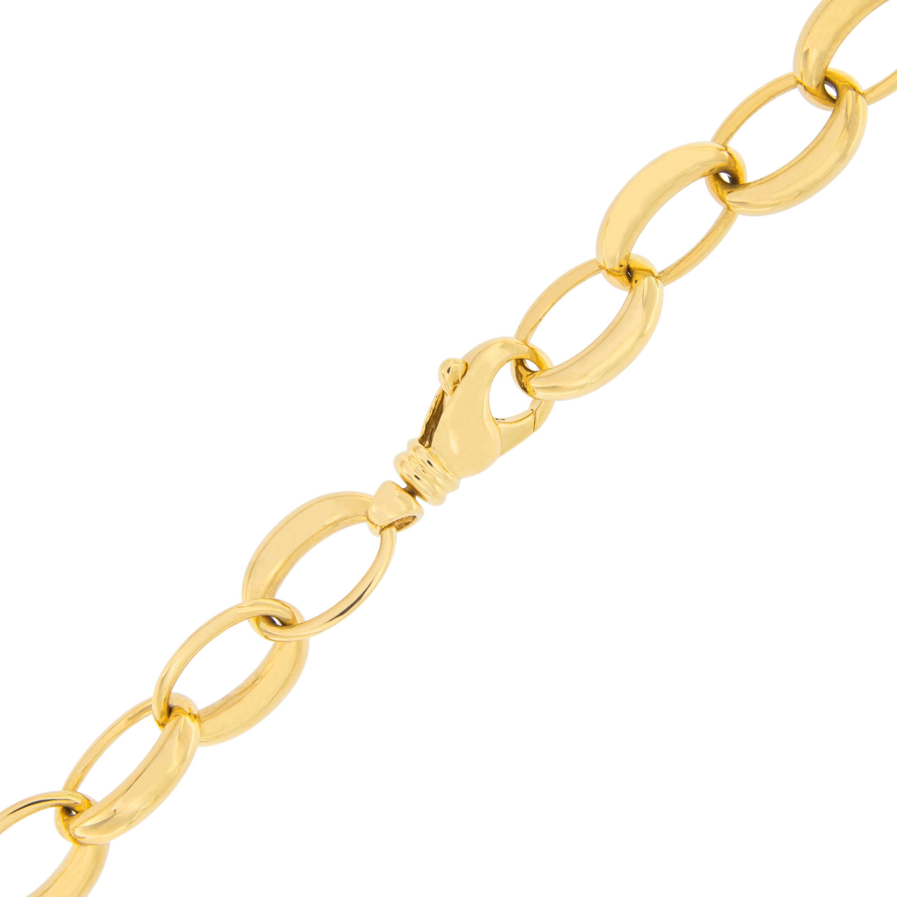 Jona 18 Karat Yellow Gold Link Chain Necklace 2