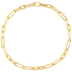 Jona 18 Karat Yellow Gold Link Chain Necklace