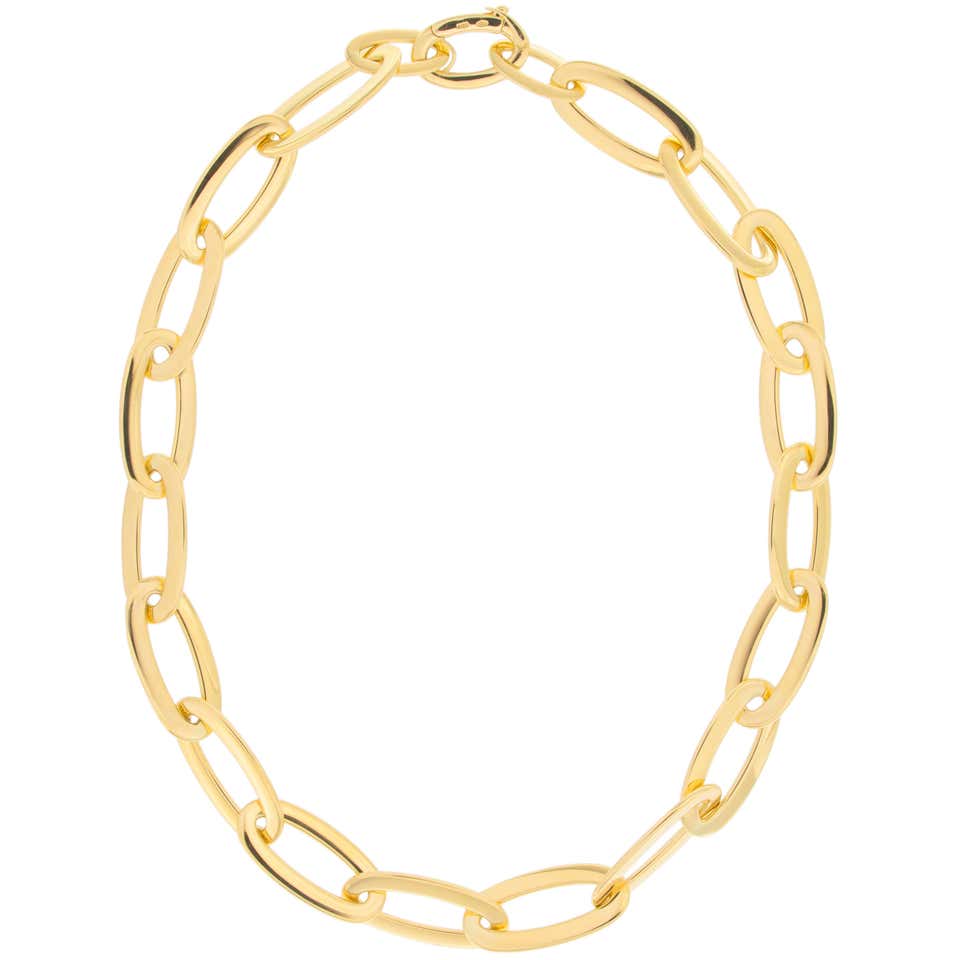 Valentin Magro 18 Karat Yellow Gold Link Choker Necklace For Sale at ...