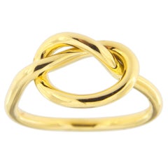Alex Jona 18 Karat Yellow Gold Love Knot Ring