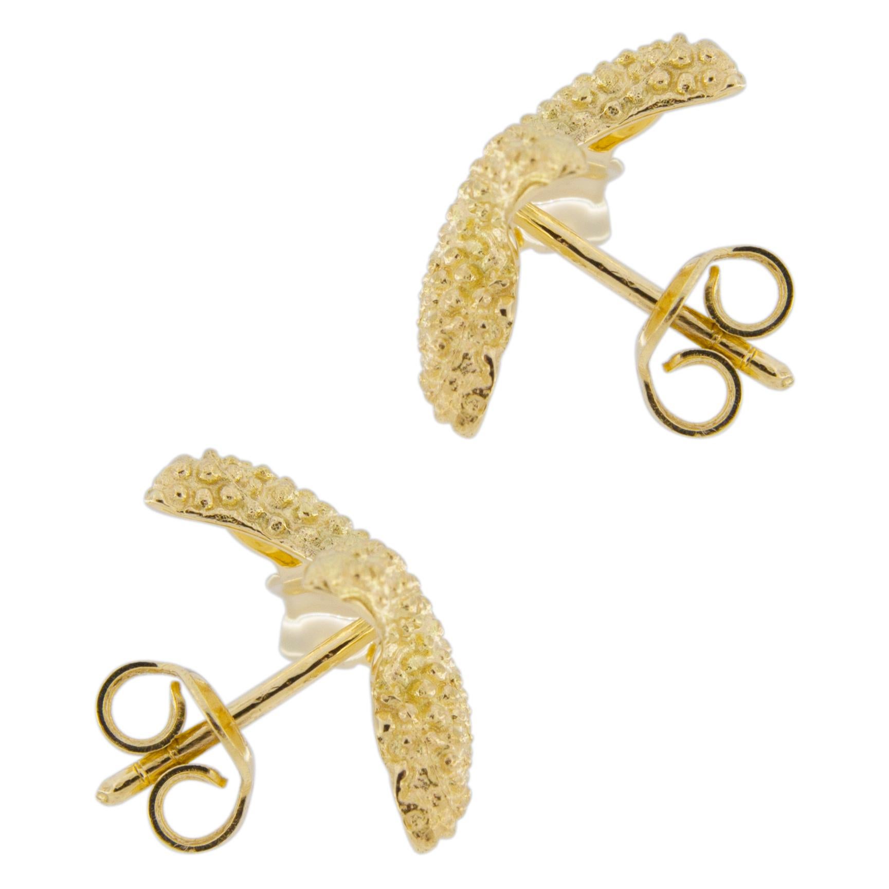 Women's Alex Jona 18 Karat Yellow Gold Starfish Stud Earrings
