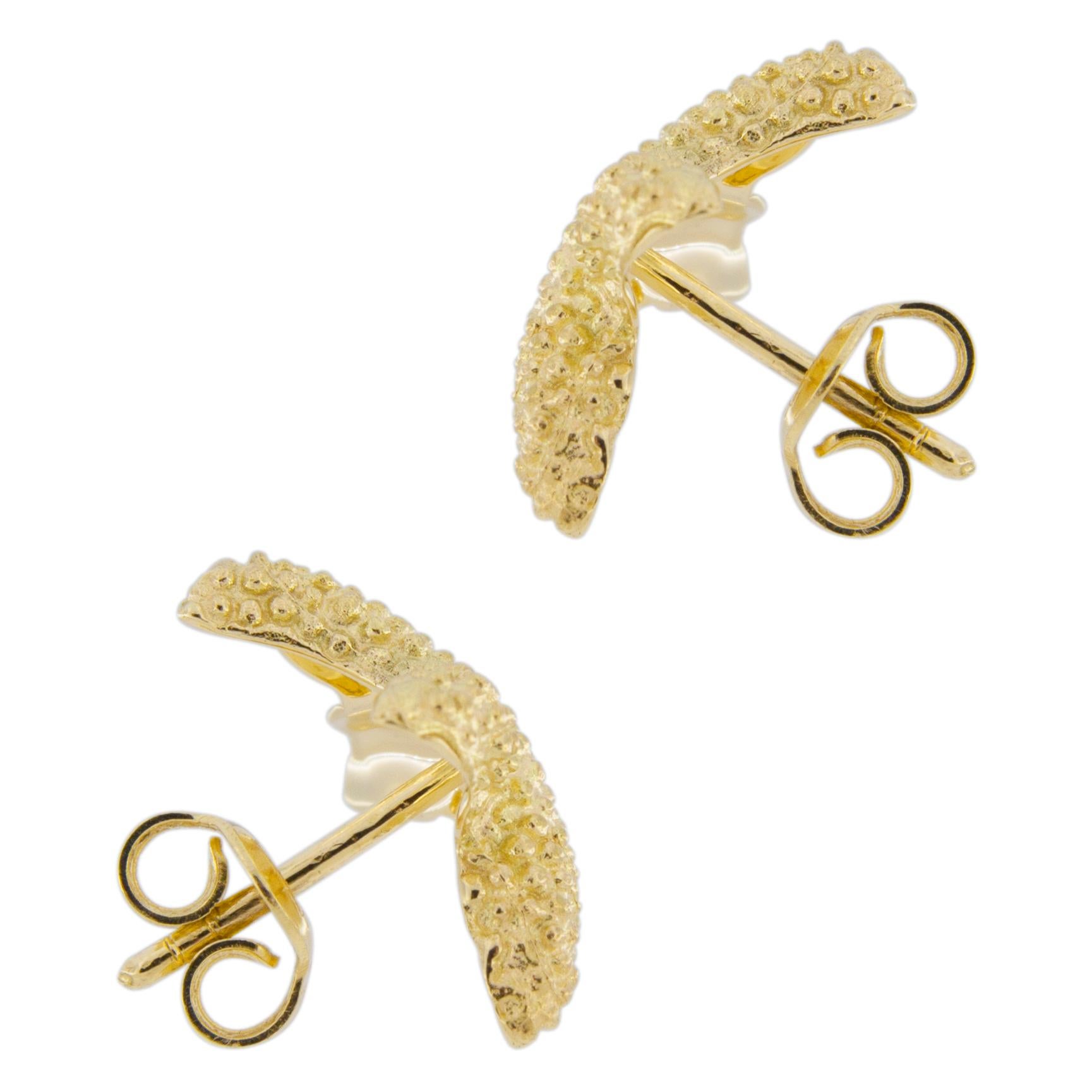 Women's Alex Jona 18 Karat Yellow Gold Starfish Stud Earrings