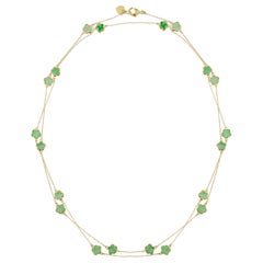 Jona Burmese Jade 18 Karat Yellow Gold Chain Necklace Jona Burmese Jade 18 Karat Yellow Gold Chain Necklace
