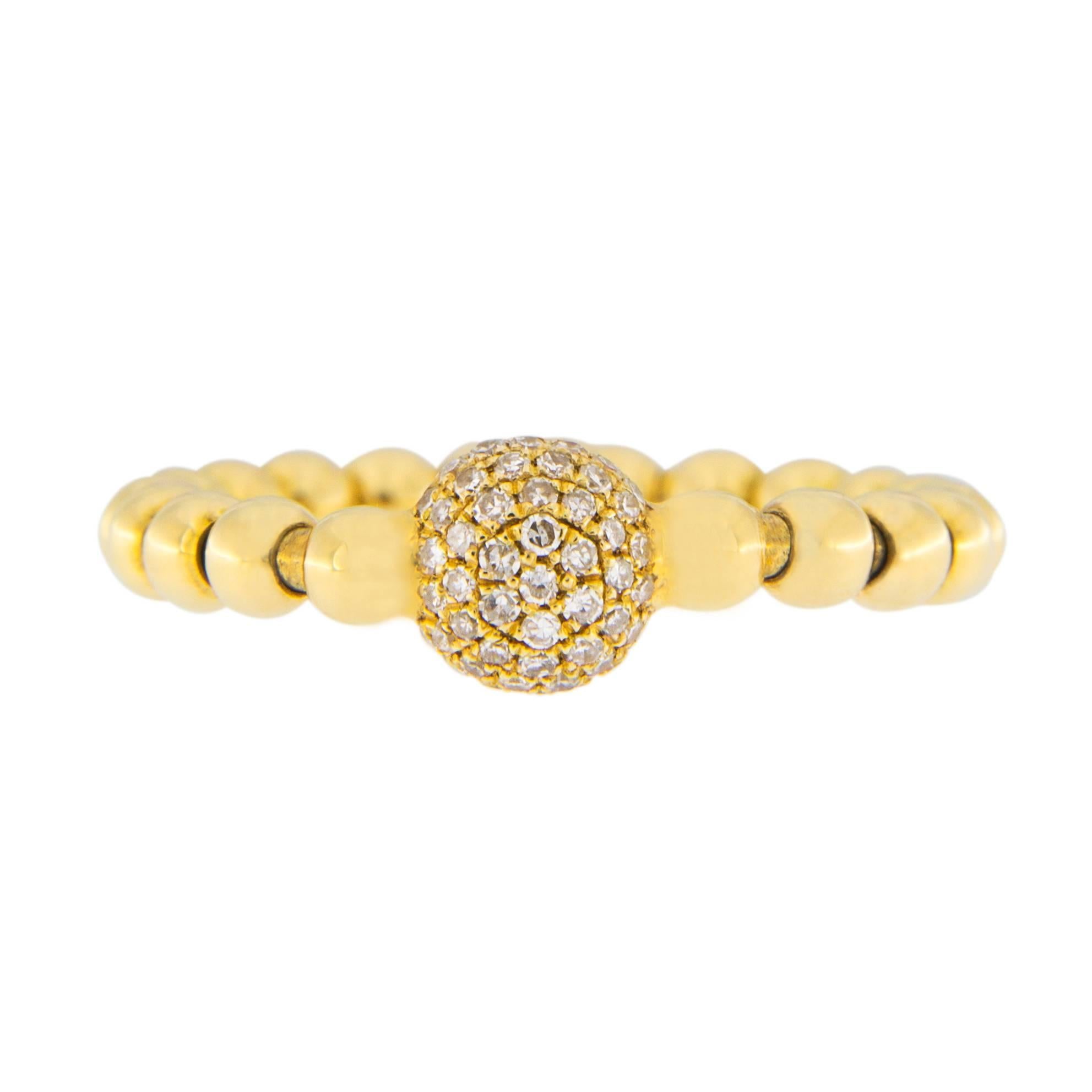 Women's Jona Diamond 18 Karat Yellow Gold Flexible Ring