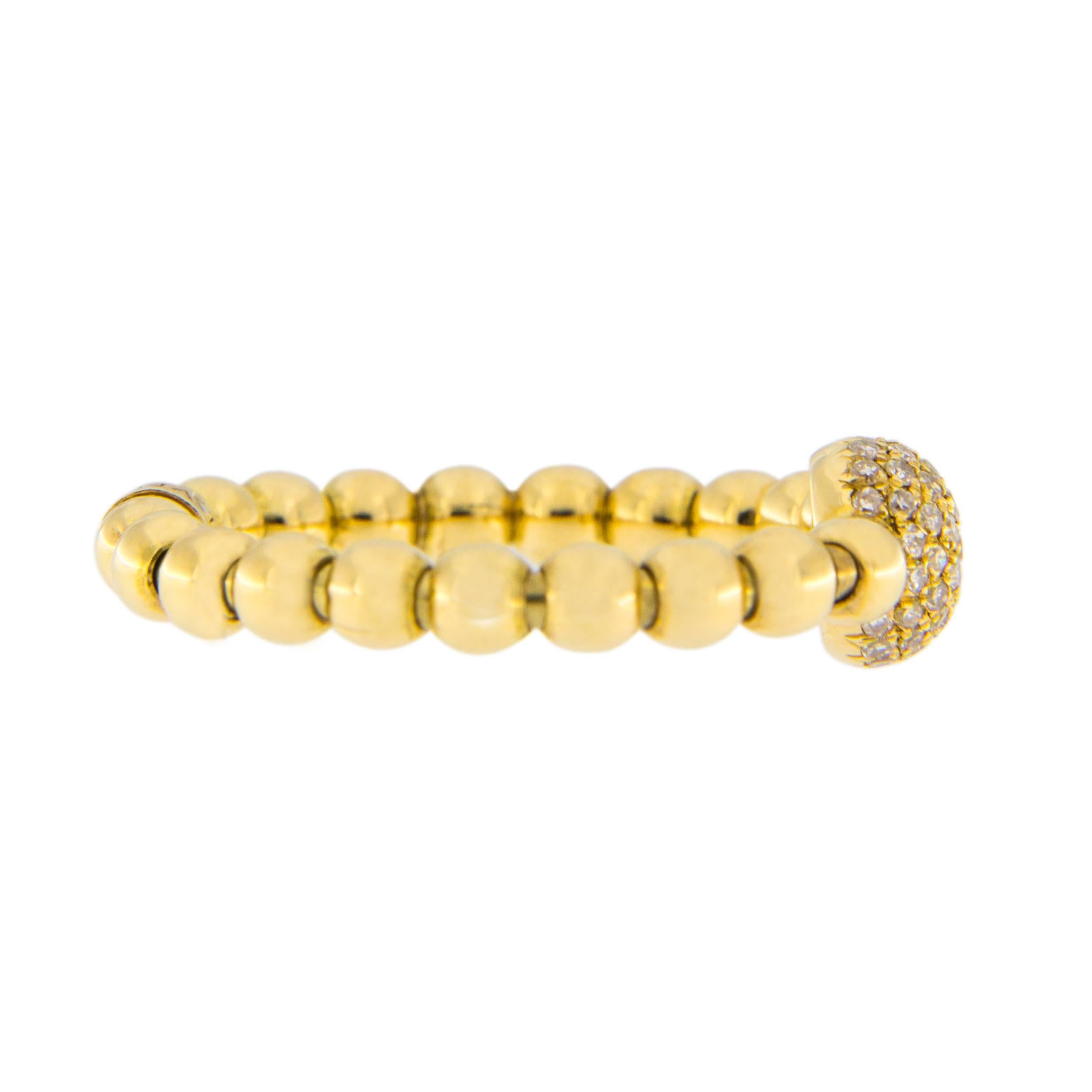 Jona Diamond 18 Karat Yellow Gold Flexible Ring 2