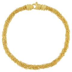 Jona Gold-Plate Sterling Silver Woven Chain Bracelet