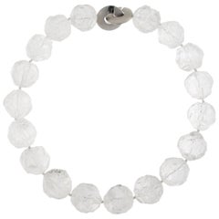 Jona Hammered Rock Crystal Necklace