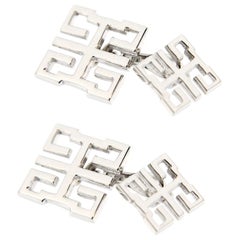 Jona Long and Happy Life Symbol Sterling Silver Cufflinks