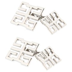 Jona Long and Happy Life Symbol Sterling Silver Cufflinks