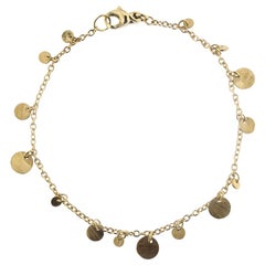 Alex Jona Multi-Coin 18 Karat Yellow Gold Chain Bracelet