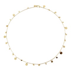 Alex Jona Multi Coin 18 Karat Yellow Gold Chain Necklace
