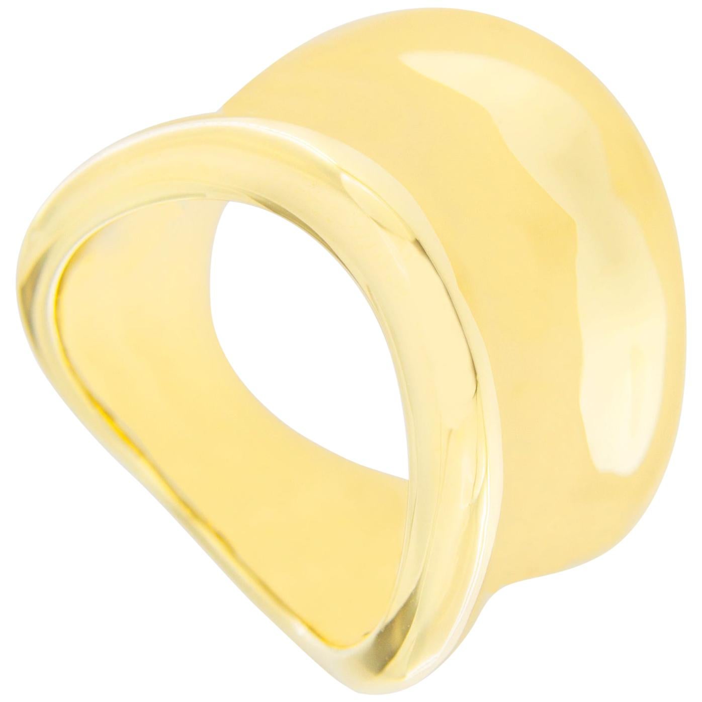 Alex Jona Onda 18 Karat Yellow Gold Ring Band