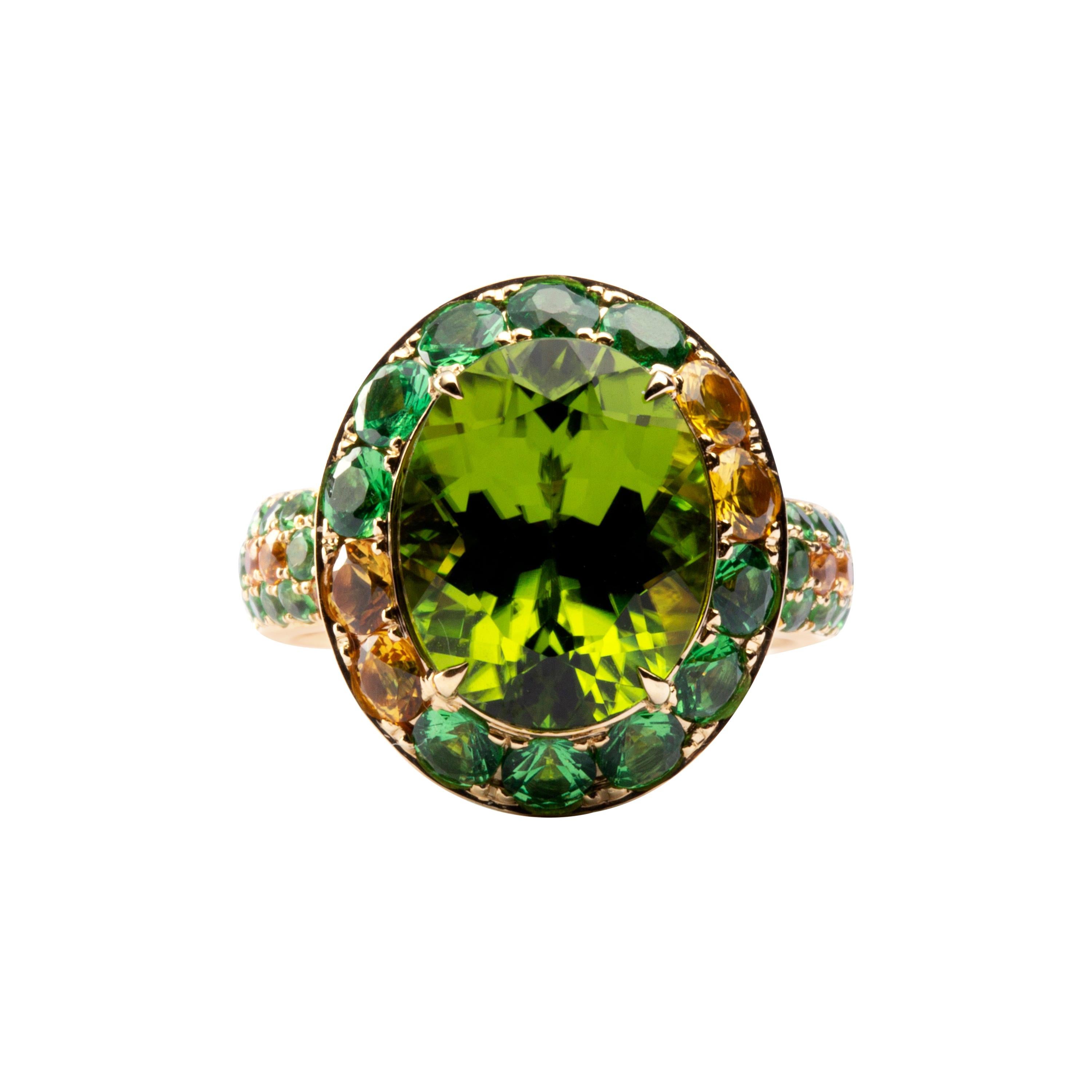 Elizabeth Locke Peridot Ring at 1stDibs