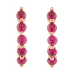 Jona Ruby 18 Karat Pink Gold Post Earrings