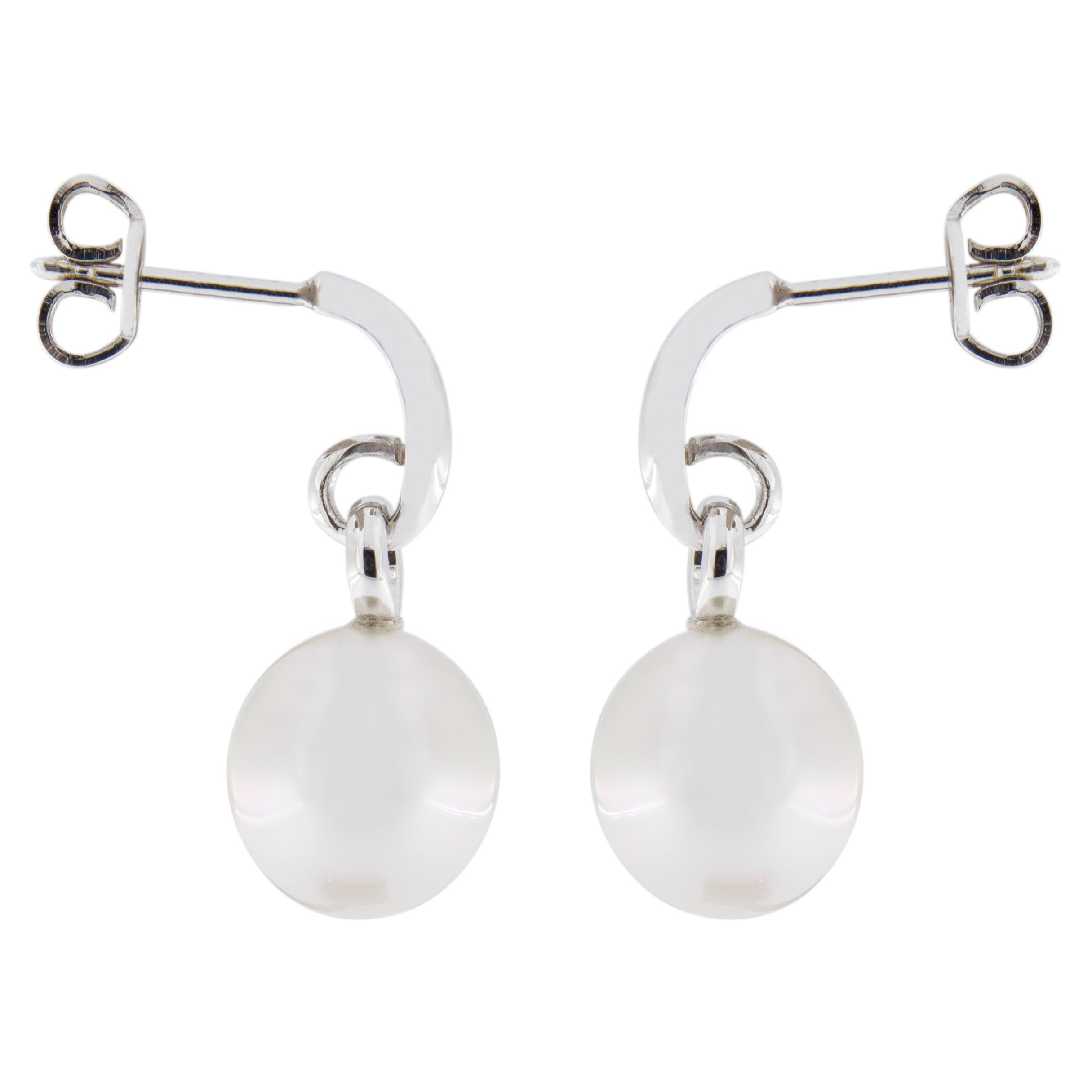 Women's Jona South Sea Pearl 18 Karat White Gold Earrings