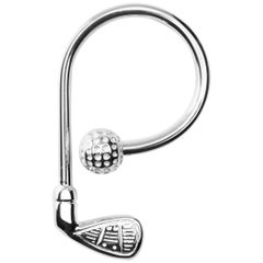 Alex Jona Sterling Silver Ball and Golf-Club Key Holder