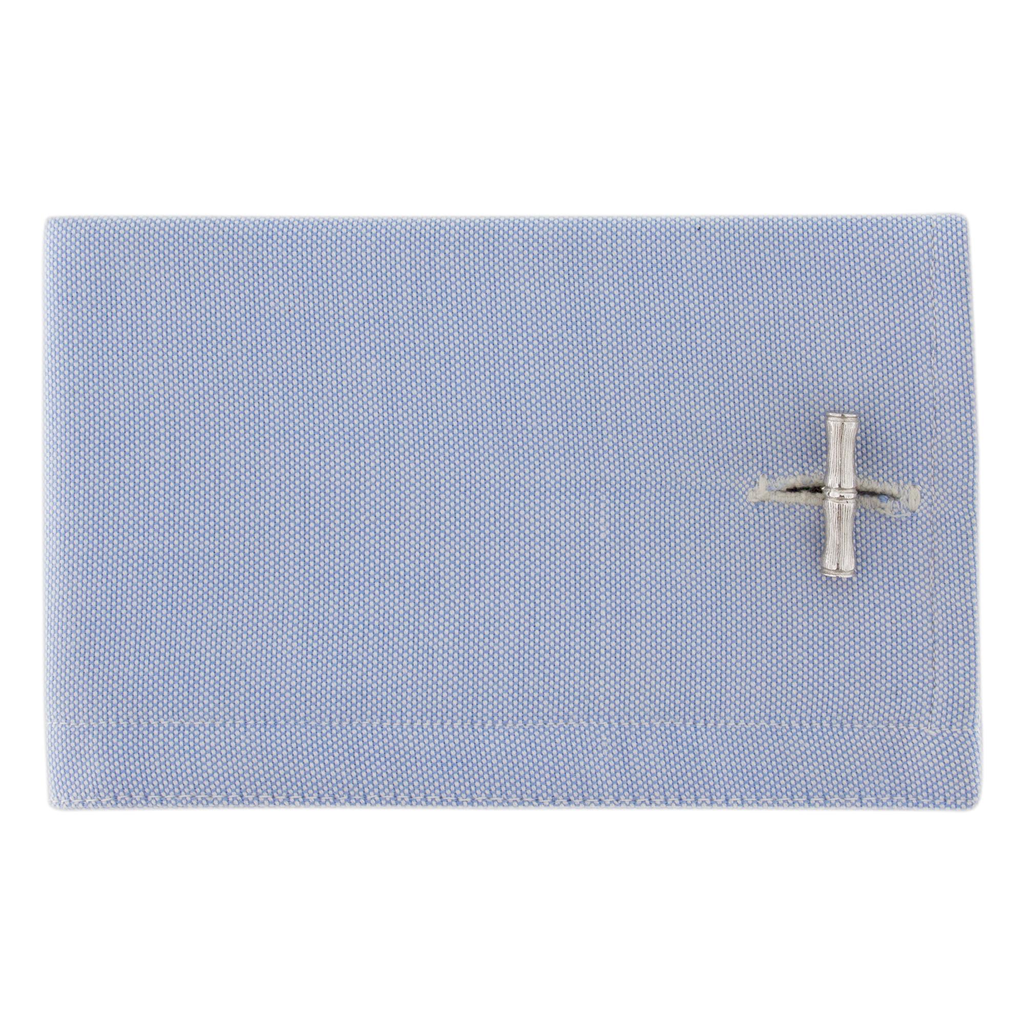 Jona design collection, hand crafted in Italy, sterling silver bamboo bar cufflinks. Marked JONA 925
All Jona jewelry is new and has never been previously owned or worn. Each item will arrive at your door beautifully gift wrapped in Jona boxes, put