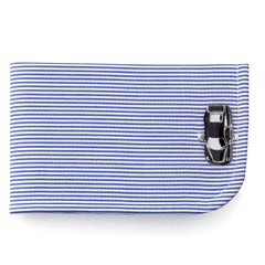 Jona Sterling Silver Black Enamel Porsche Cufflinks