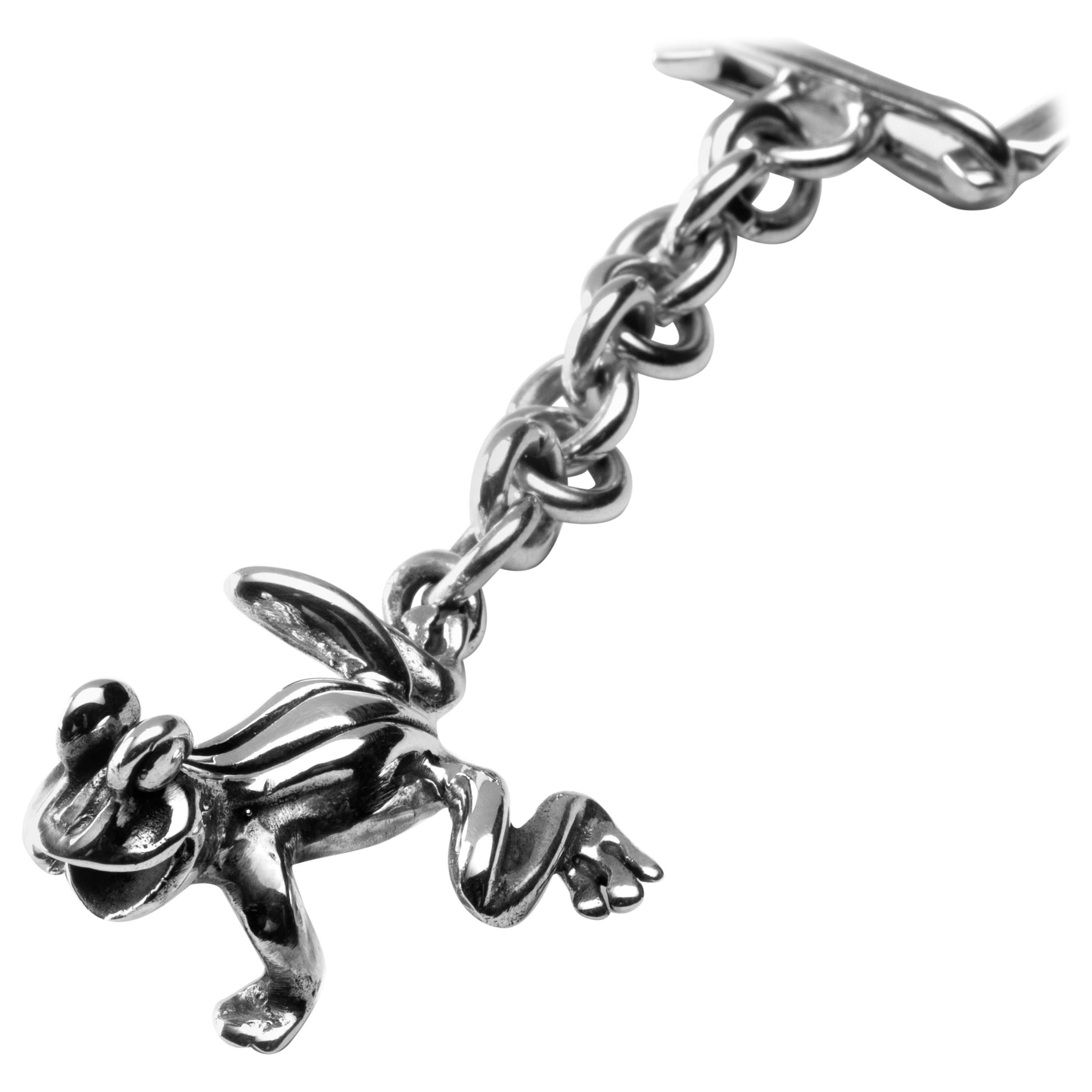 Jona Sterling Silver Frog Key Holder at 1stDibs