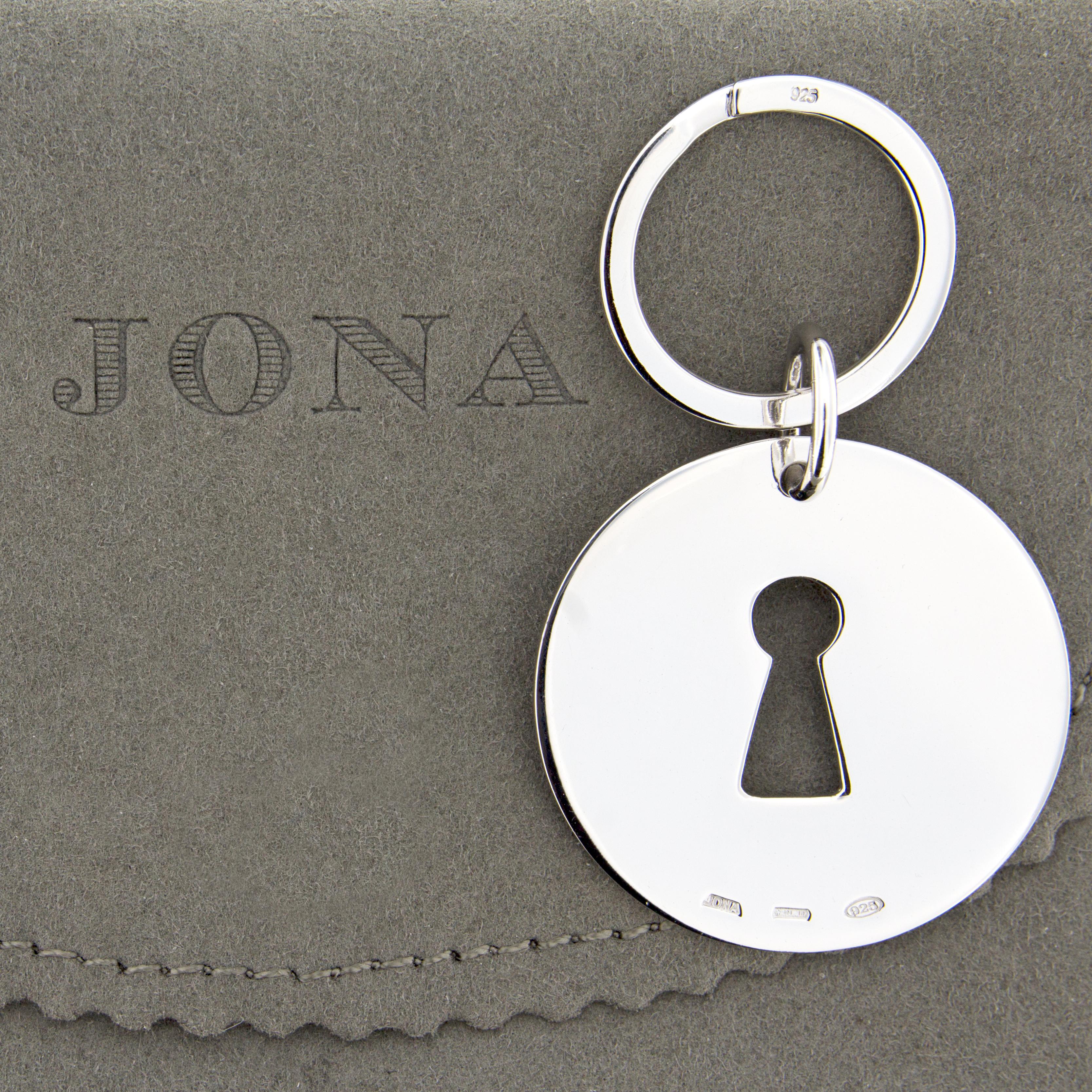 Alex Jona Sterling Silver Keyhole Key Holder In New Condition In Torino, IT