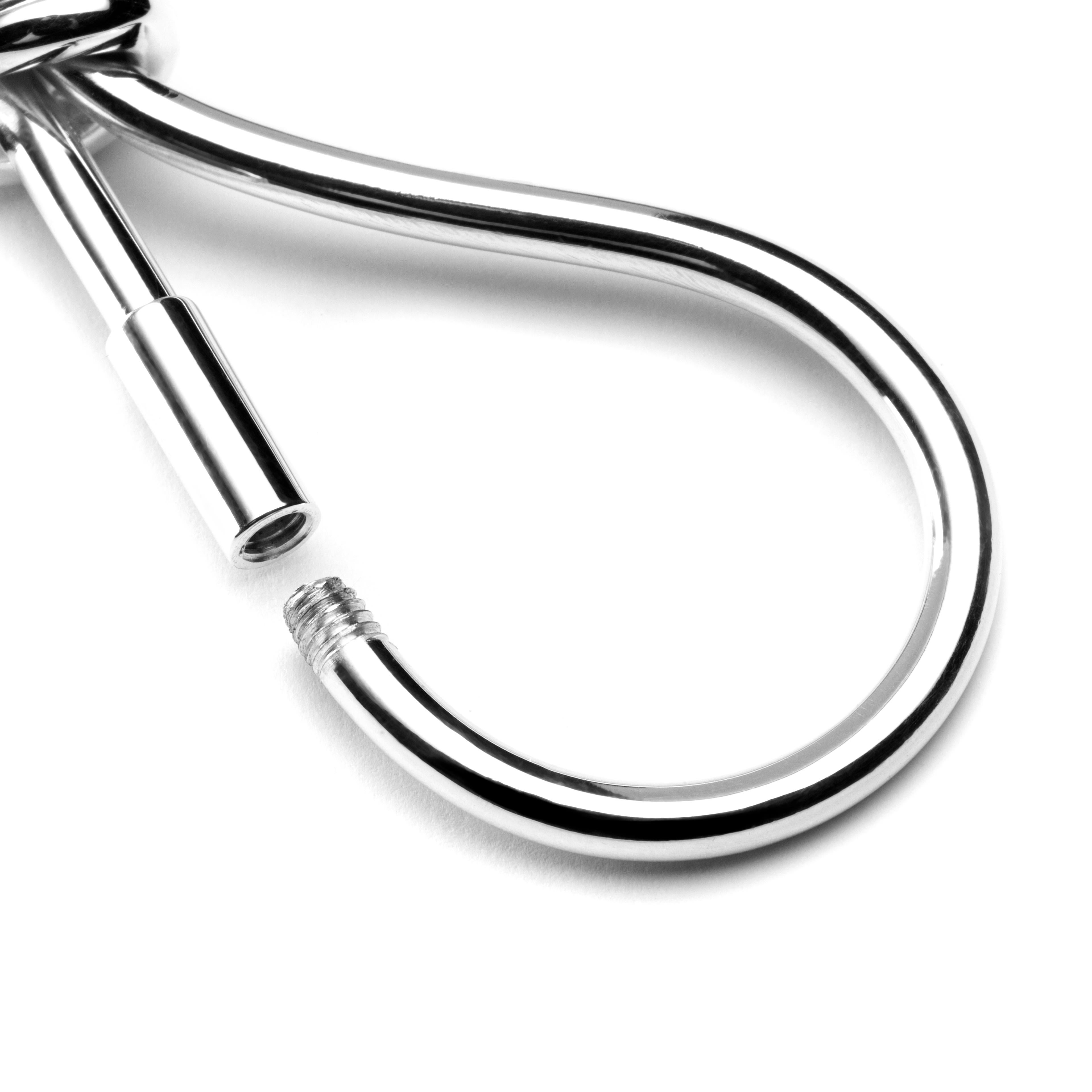 Alex Jona Sterling Silver Marine Knot Key Holder In New Condition For Sale In Torino, IT
