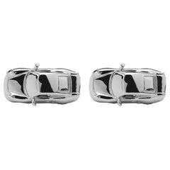 Jona Sterling Silver Rhodium-Plated Porsche Cufflinks
