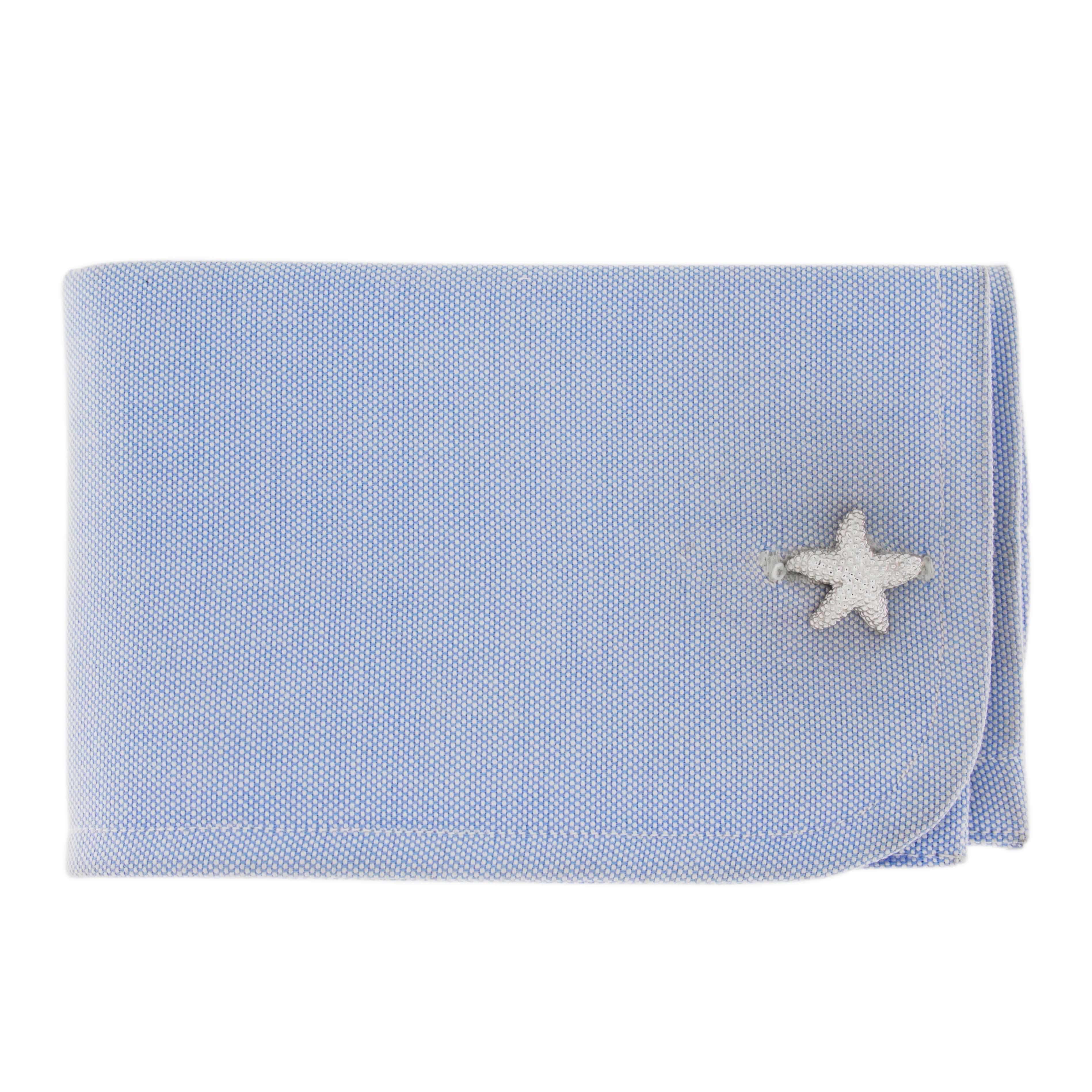 Jona design collection, hand crafted in Italy, starfish sterling silver rhodium plated cufflinks.  Marked JONA.
All Jona jewelry is new and has never been previously owned or worn. Each item will arrive at your door beautifully gift wrapped in Jona