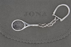 Jona Sterling Silver Tennis Racket Key Holder