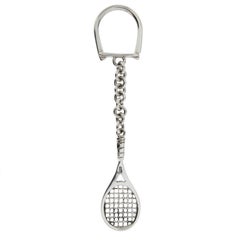 Jona Sterling Silver Tennis Racket Key Holder