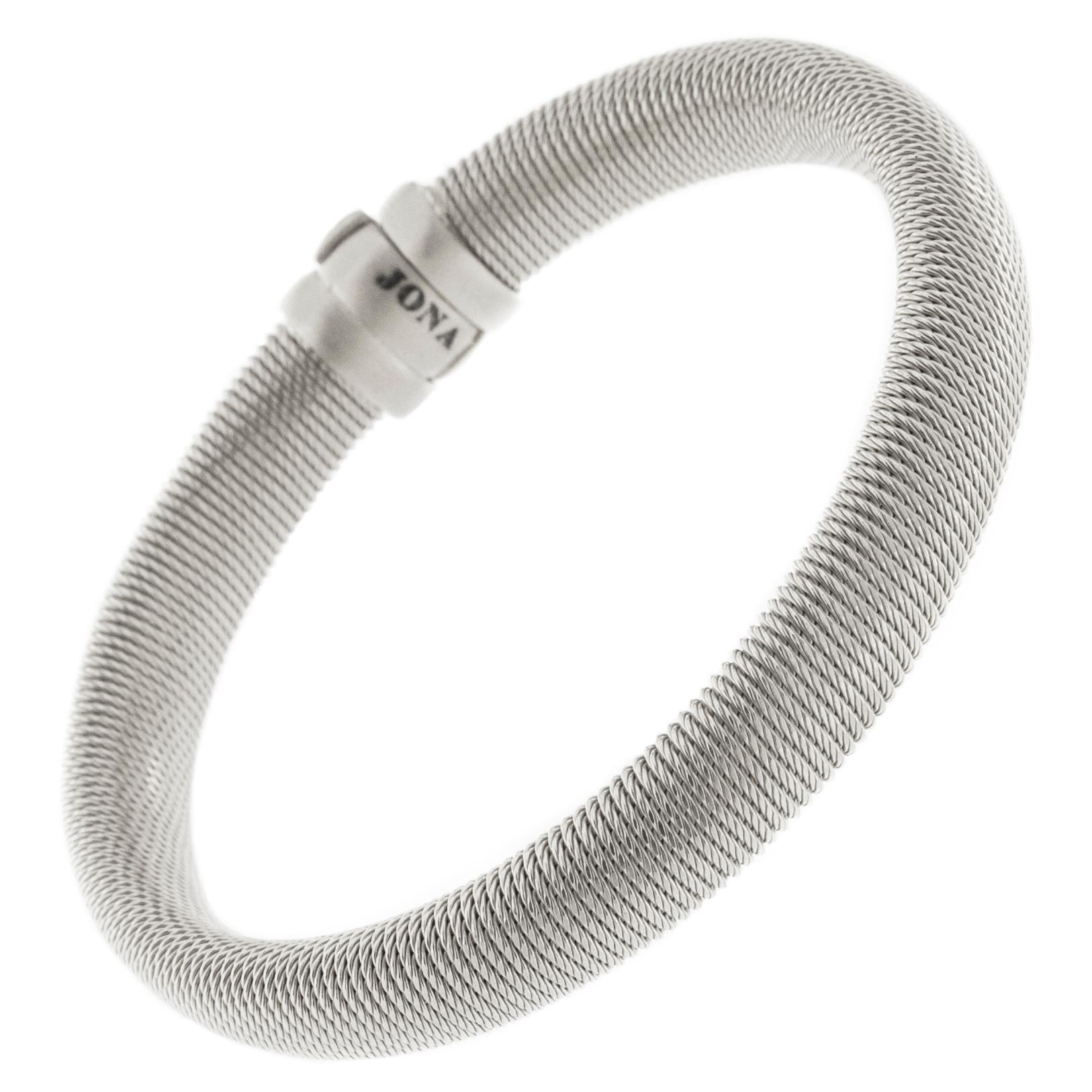 Alex Jona Sterling Silver Twisted Wire Bracelet For Sale