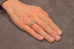 Jona Three-Stone Engagement Ring 2.14 Ct. Emerald Cut White Diamond GIA Cert