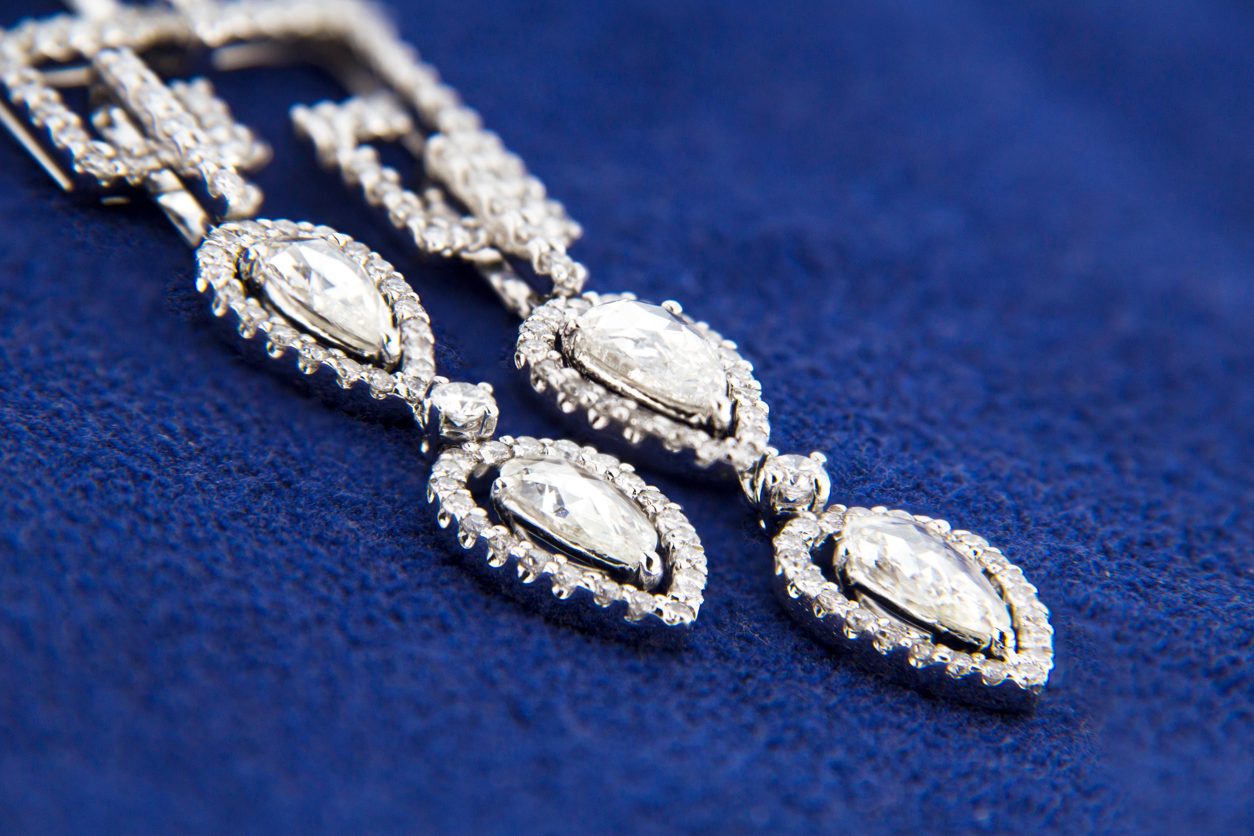 Women's Jona White Diamond 18 Karat White Gold Pendant Necklace