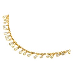 Alex Jona Yellow Diamond 18 Karat Yellow Gold Necklace