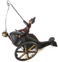 "Jonah and the Whale" Bell Toy, American, circa 1890