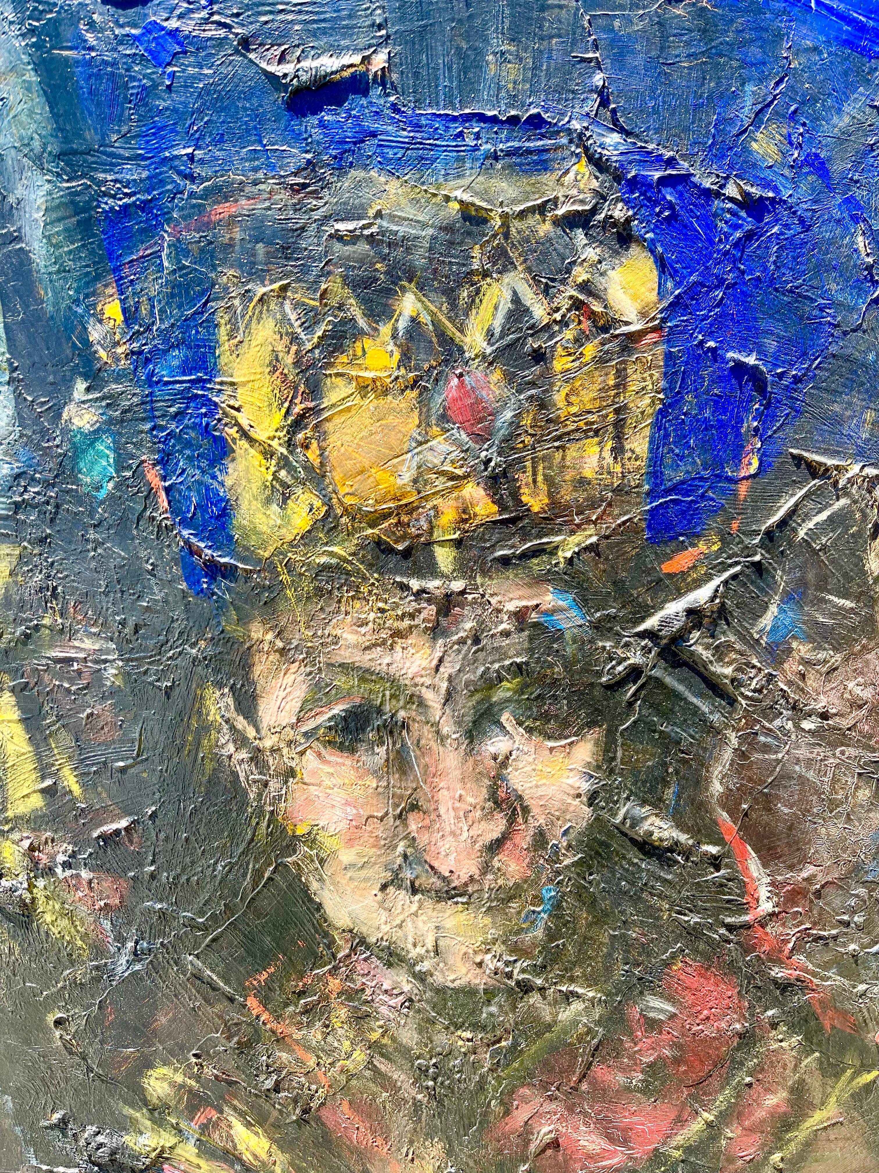 Gran óleo expresionista figurativo Redescubierto Artista de Nueva York en venta 5
