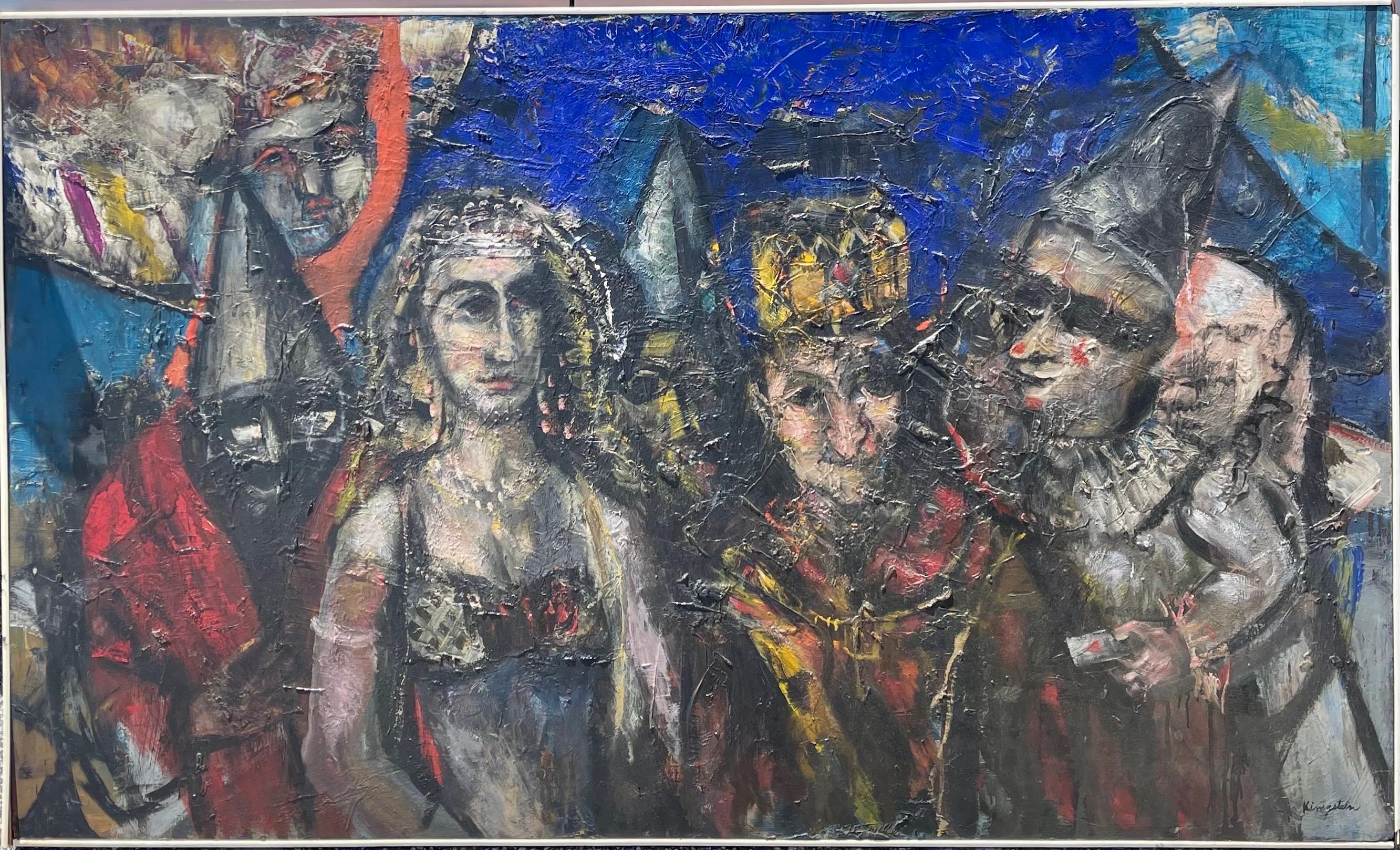 Großes figuratives expressionistisches Ölgemälde Wiederentdeckter Künstler aus New York City im Angebot 11
