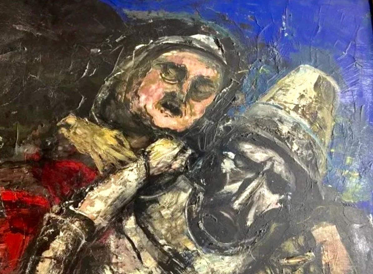 Jonah Kinigstein (né en 1923) est un peintre américain d'après-guerre et contemporain. Il travaille dans un style expressionniste figuratif. Ses œuvres sont exposées au Smithsonian American Art Museum, à la National Academy of Design, au Whitney