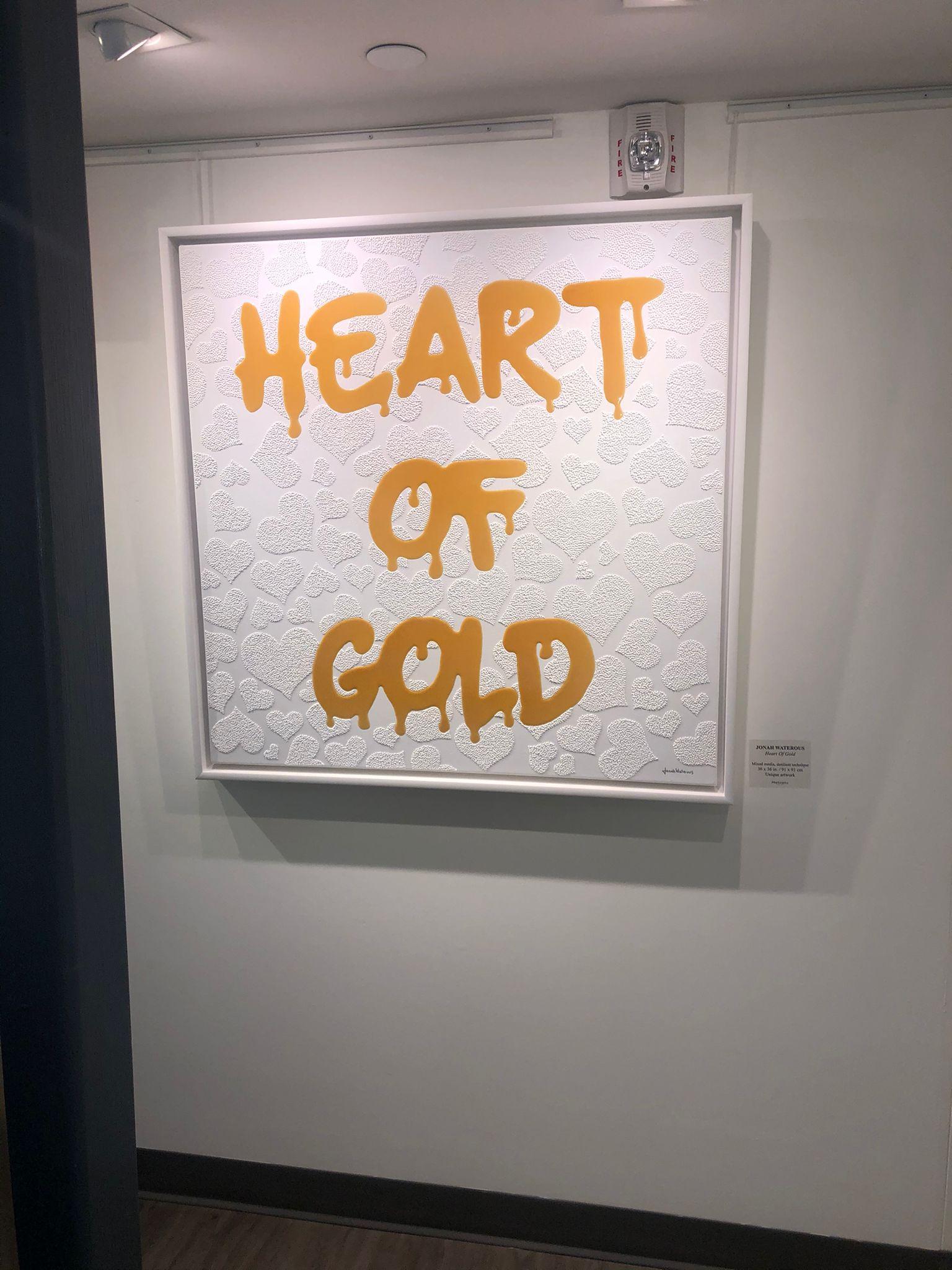 Heart Of Gold (Cœur d'or) - Dotilisme - par Jonah Waterous en vente 3