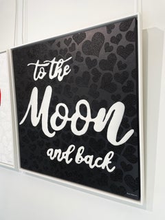 To The Moon And Back - Mixed media on canvas framed - Jonah Waterous