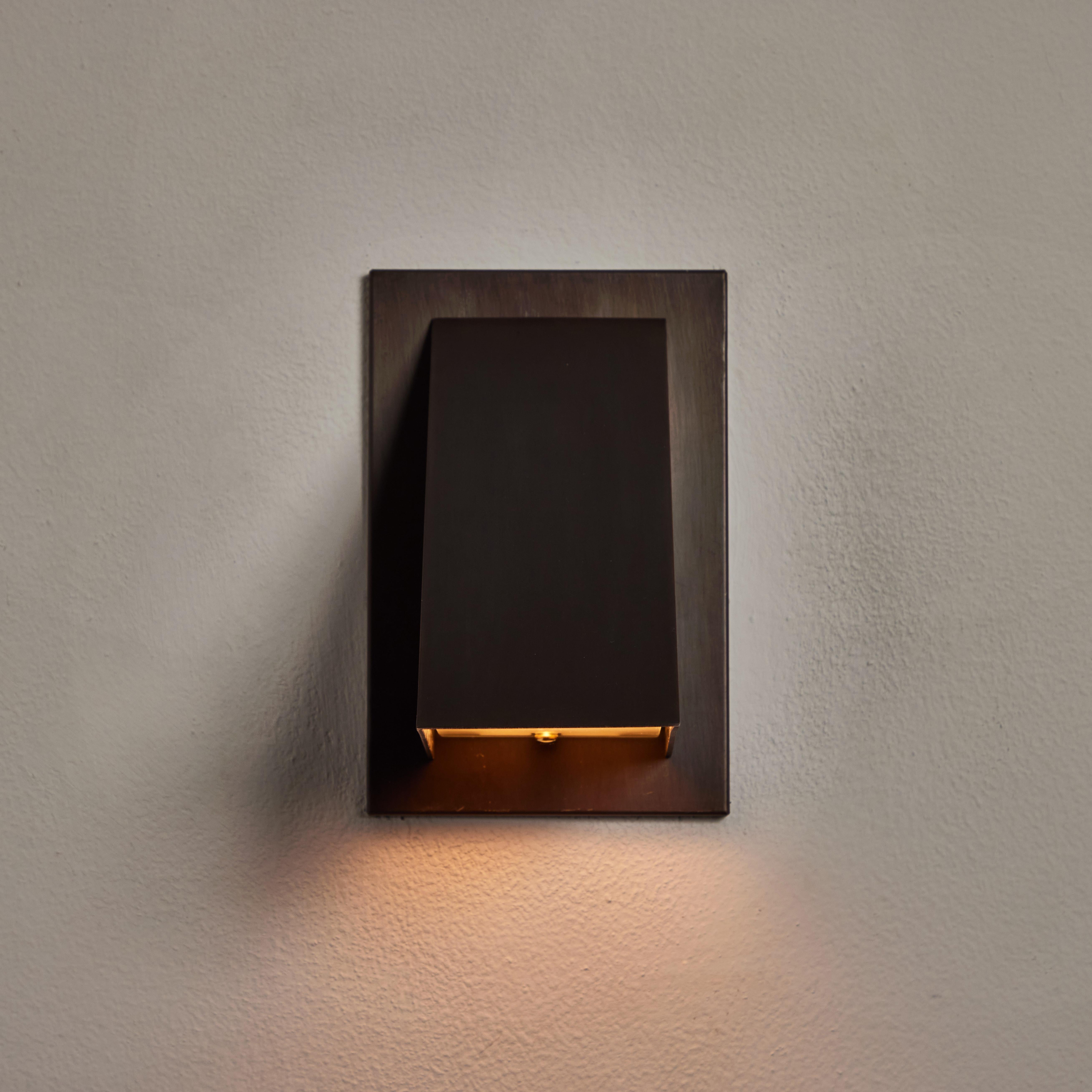 Jonas Bohlin 'Oxid' Dark Brown Patinated Outdoor Wall Light for Örsjö For Sale 1