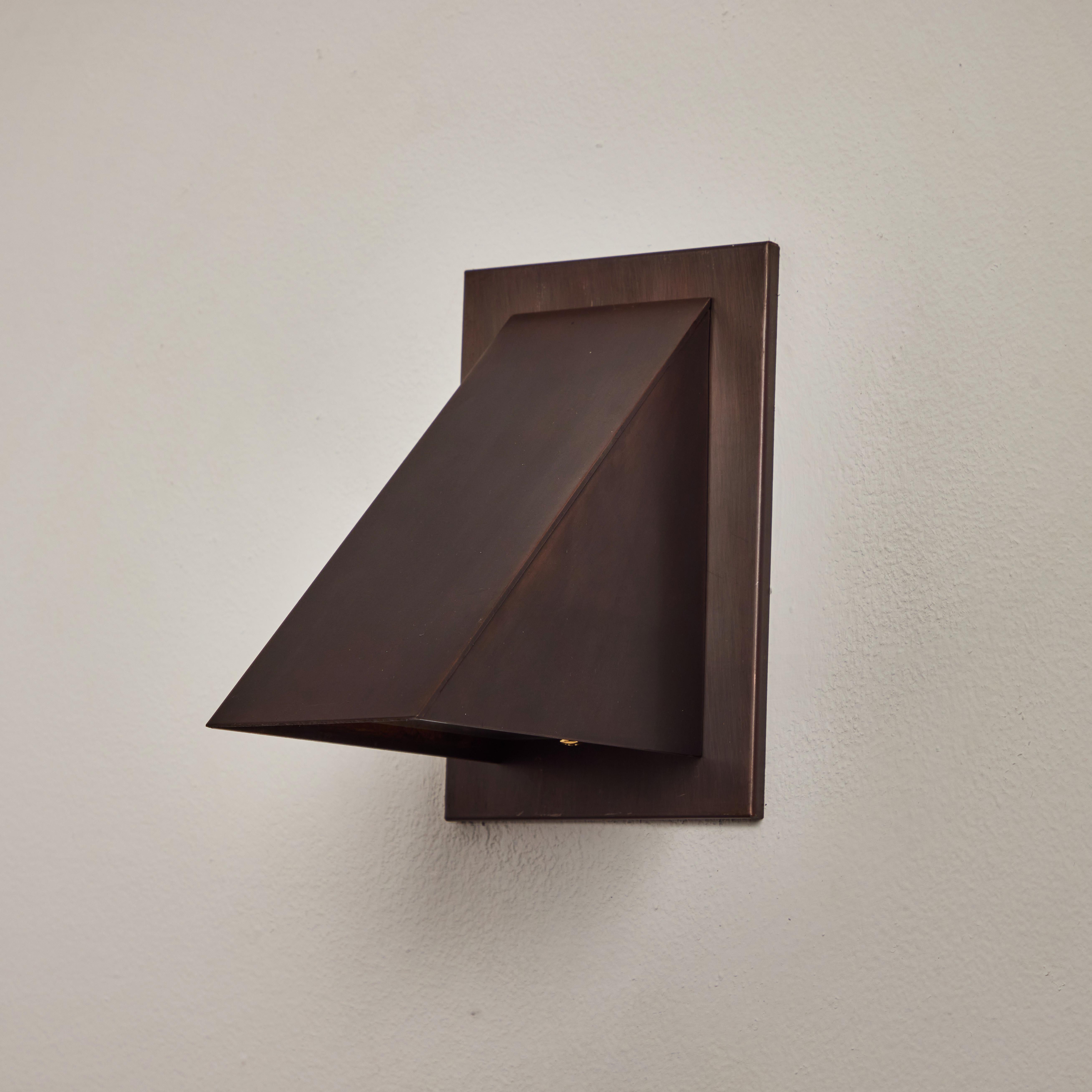 Jonas Bohlin 'Oxid' Dark Brown Patinated Outdoor Wall Light for Örsjö For Sale 2